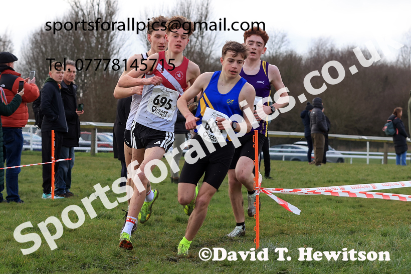 Mens Under-17s 2026 Northern Cross Country Champs., Pontefract Racecourse, Pontefract. Photo: David T. Hewitson/Sports for All Pics